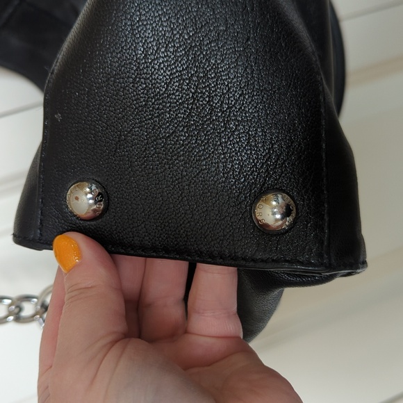 MICHAEL KORS Black Leather Bag with Padlock - Picture 4 of 6